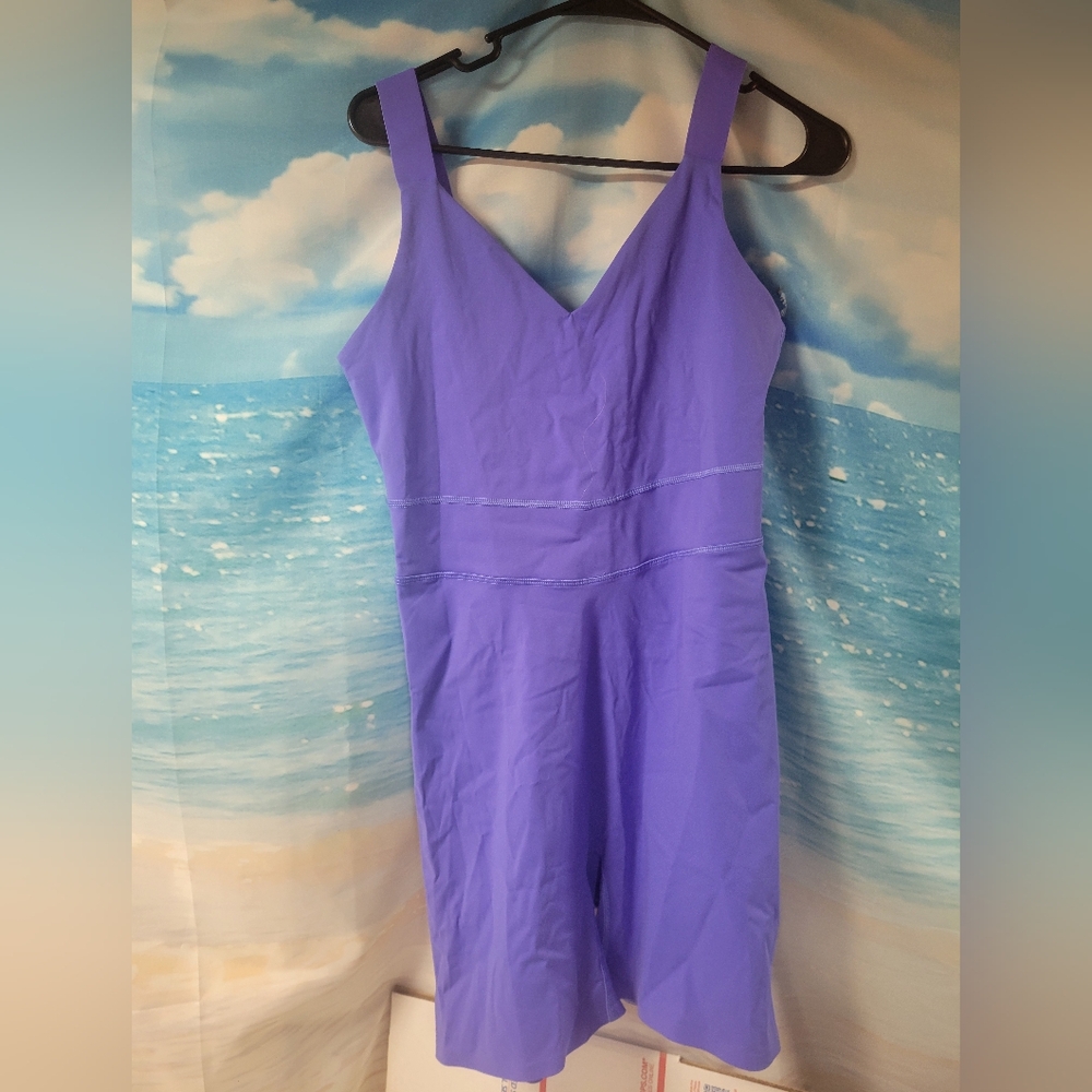 Terez NWT Cornflower Blue Action Bodysuit Womens Size Large